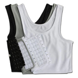 USA-Made Breathable Side-Buckle Mesh Chest Binder – Lightweight Summer Tank Top