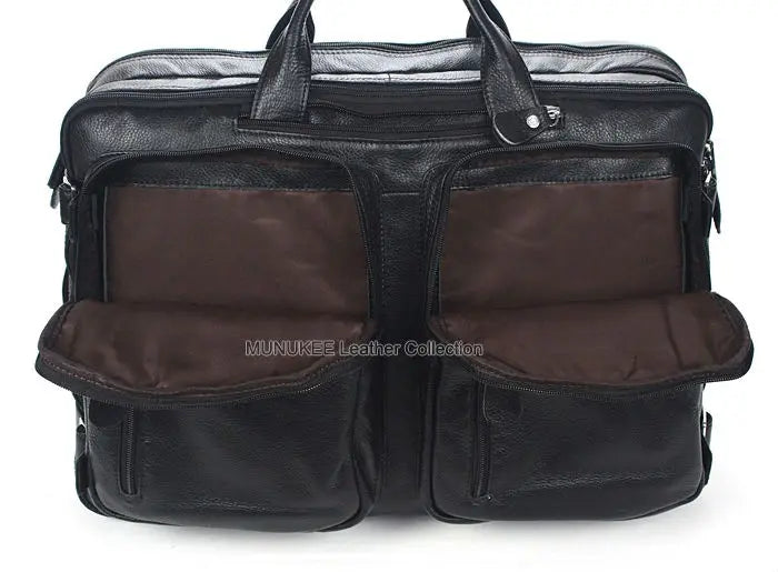 Fashion Multi-Function Full Grain Genuine Leather Travel Bag Men's Leather Luggage Travel Bag Duffle Bag Large Tote Weekend Bag