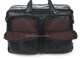 Fashion Multi-Function Full Grain Genuine Leather Travel Bag Men's Leather Luggage Travel Bag Duffle Bag Large Tote Weekend Bag