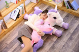 25-100CM Giant Size Unicorn Plush Toy Soft Stuffed Cartoon Unicorn Dolls Animal Horse High Quality Birthday Gift