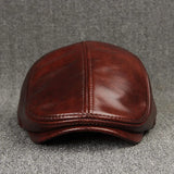 Men's Winter Velvet Leather Beret – Warm & Stylish