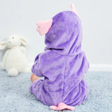 Adorable Animal Cartoon Baby Winter Rompers