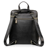 Zency Women's Crocodile Leather Backpack 100% Genuine Natural Travel Work School Bag with Notebook Compartment Laptop Carry-on