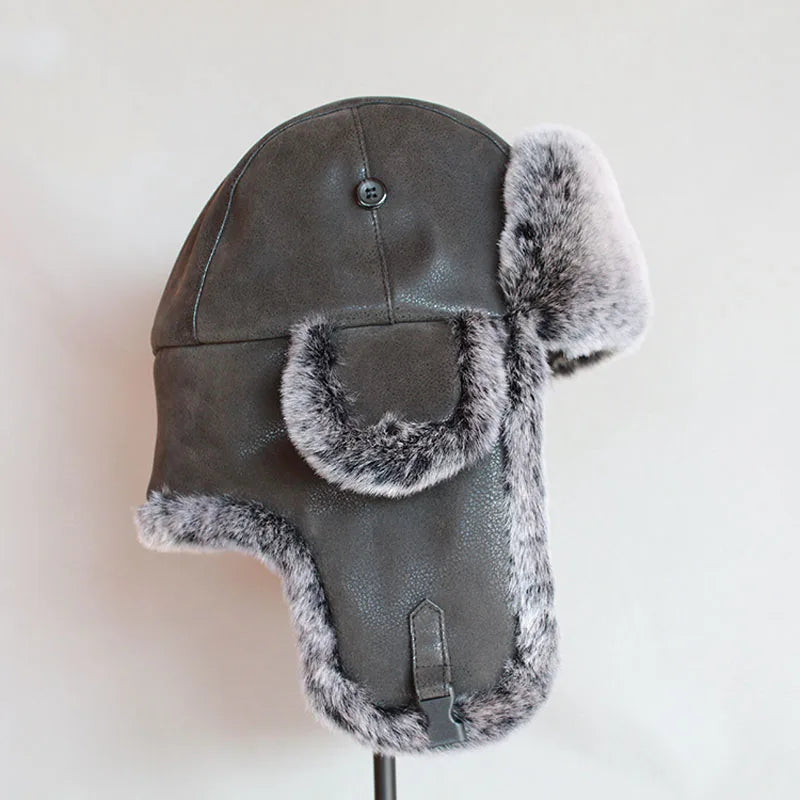 Men's Winter Ushanka Bomber Hat with Ear Flaps | Unisex