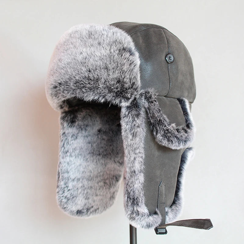 Men's Winter Ushanka Bomber Hat with Ear Flaps | Unisex