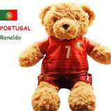 Football Star Plush Teddy Bear Doll | Kids & Fans Gift