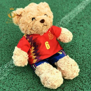 Football Star Plush Teddy Bear Doll | Kids & Fans Gift