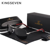 KINGSEVEN Vintage Polarized Pilot Sunglasses for Men