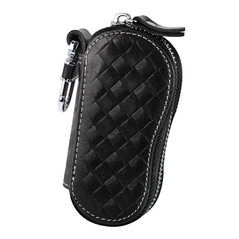 Genuine Leather Keychain Holder Organizer Wallet EDC Case Car Automobie Key Pouch Men Women Housekeeper Keys Bag