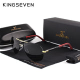 KINGSEVEN Vintage Polarized Pilot Sunglasses for Men