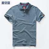 Men's Premium Cotton Polo Shirt | Short Sleeve Emblem Tee