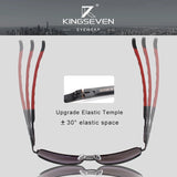 KINGSEVEN Vintage Polarized Pilot Sunglasses for Men