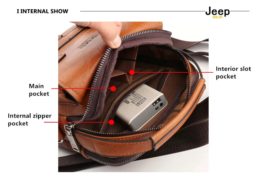 Professional Leather Business Messenger Bag