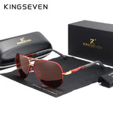 KINGSEVEN Vintage Polarized Pilot Sunglasses for Men