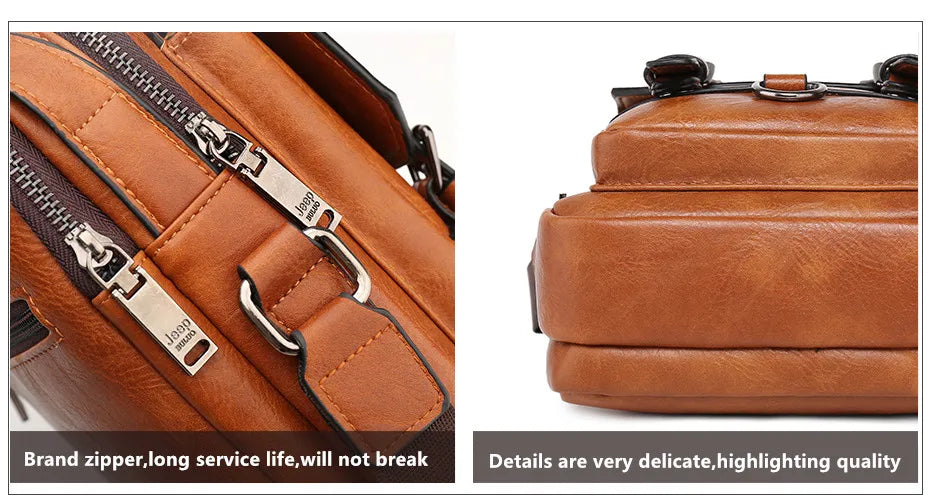 Professional Leather Business Messenger Bag