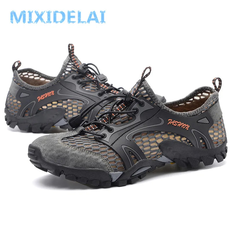 MIXIDELAI Men's Air Mesh Casual Sneakers — Breathable, Lightweight, Anti-Odor