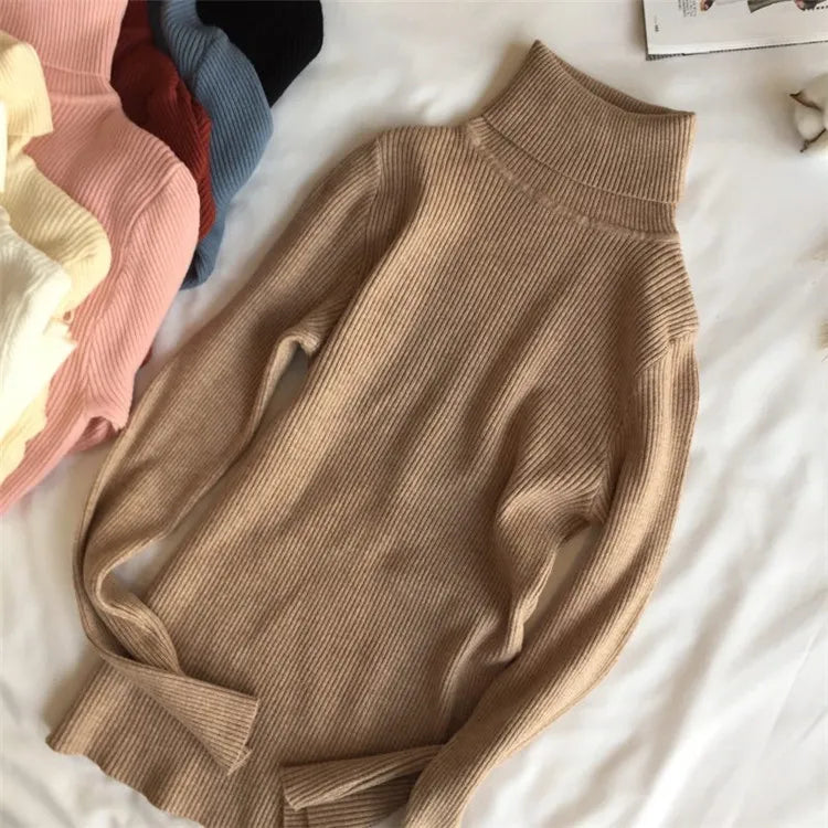 Women’s Ribbed Turtleneck Sweater