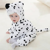 Adorable Animal Cartoon Baby Winter Rompers