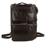 Fashion Multi-Function Full Grain Genuine Leather Travel Bag Men's Leather Luggage Travel Bag Duffle Bag Large Tote Weekend Bag