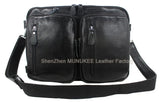 Fashion Multi-Function Full Grain Genuine Leather Travel Bag Men's Leather Luggage Travel Bag Duffle Bag Large Tote Weekend Bag