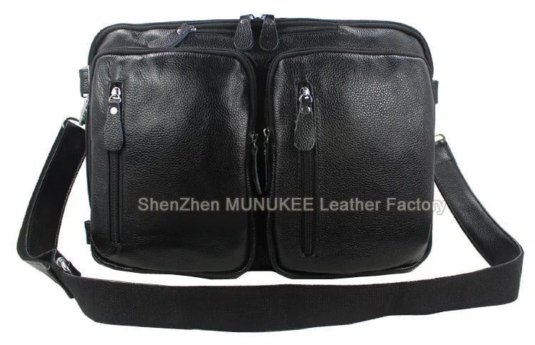 Fashion Multi-Function Full Grain Genuine Leather Travel Bag Men's Leather Luggage Travel Bag Duffle Bag Large Tote Weekend Bag