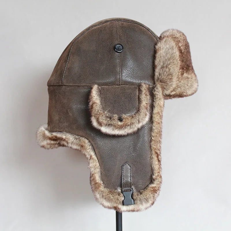 Men's Winter Ushanka Bomber Hat with Ear Flaps | Unisex