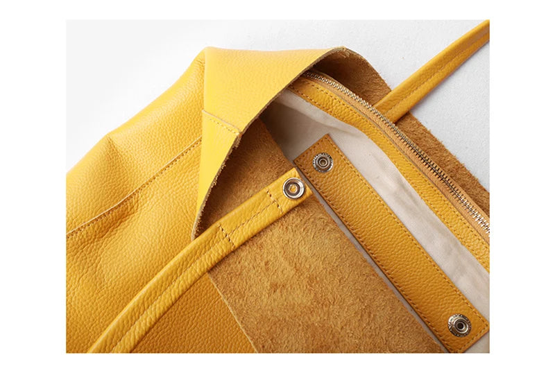 Women Luxury Bag Casual Tote Female Fashion Summer Beach Handbag Lady Popular Soft Cowhide Genuine Leather Shoulder Shopping Bag