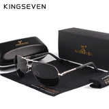 KINGSEVEN Vintage Polarized Pilot Sunglasses for Men