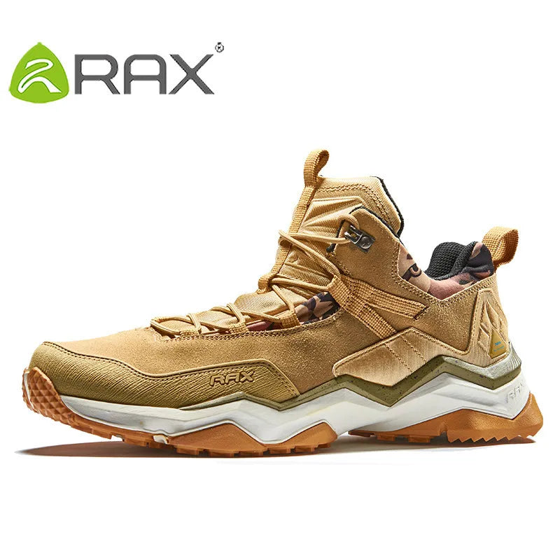 Rax Hiking Shoes Men Waterproof Trekking Shoes Lightweight Breathable Outdoor Sports Sneakers for Men Climbing Leather Shoes