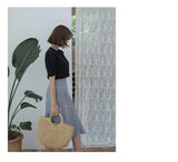 Women's Handmade Straw Tote Bag – Bohemian Beach Weave
