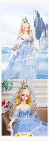 Special Price DBS Doll 1/3 BJD Mechanical Joint Body With Makeup Including Hair Eyes Clothes 62cm Height Girls Dream Fairy