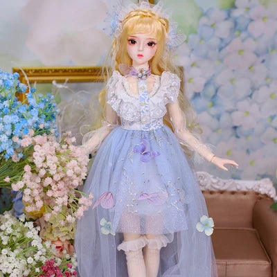 Special Price DBS Doll 1/3 BJD Mechanical Joint Body With Makeup Including Hair Eyes Clothes 62cm Height Girls Dream Fairy