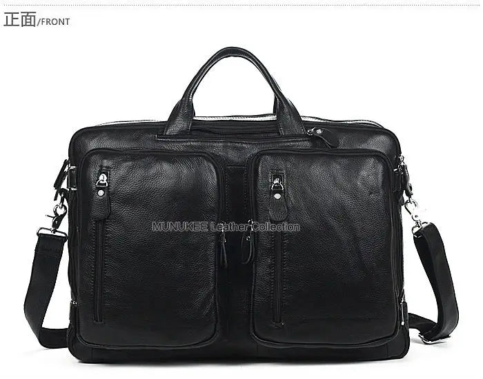 Fashion Multi-Function Full Grain Genuine Leather Travel Bag Men's Leather Luggage Travel Bag Duffle Bag Large Tote Weekend Bag