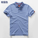 Men's Premium Cotton Polo Shirt | Short Sleeve Emblem Tee