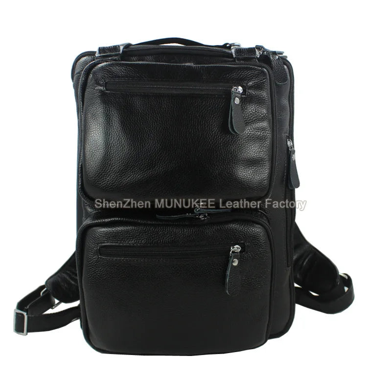 Fashion Multi-Function Full Grain Genuine Leather Travel Bag Men's Leather Luggage Travel Bag Duffle Bag Large Tote Weekend Bag