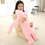 Lovely Giant Animal 90cm 120cm Soft Cartoon Big Ear Bunny Plush Toy Rabbit Stuffed Pillow Girl Gift