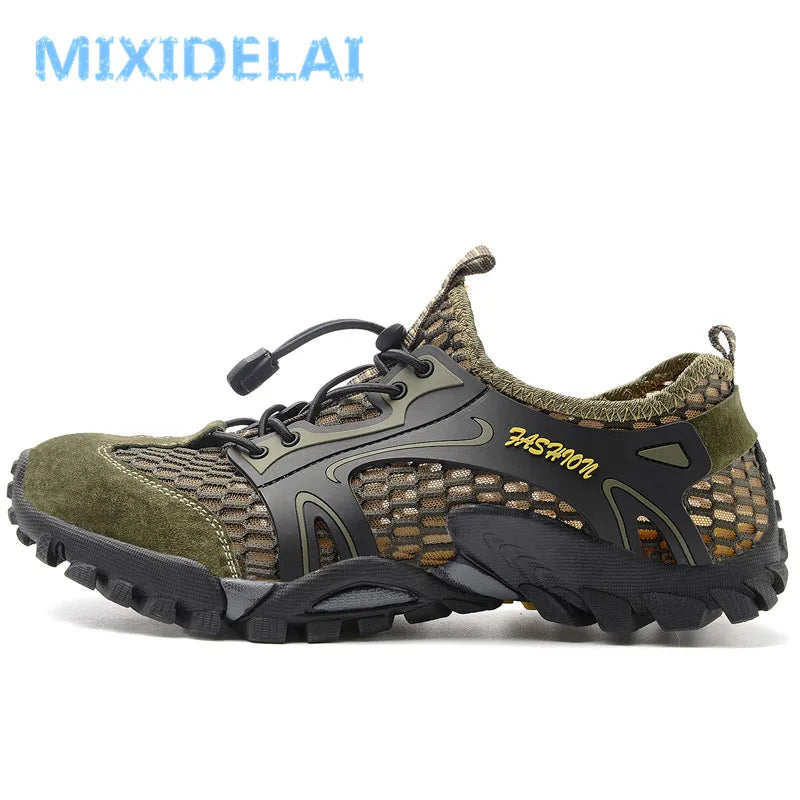 MIXIDELAI Men's Air Mesh Casual Sneakers — Breathable, Lightweight, Anti-Odor