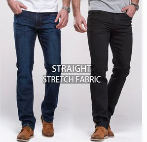 Men's Stretch Bootcut Jeans | Slim Flare Denim Trousers
