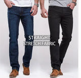 Men's Stretch Bootcut Jeans | Slim Flare Denim Trousers