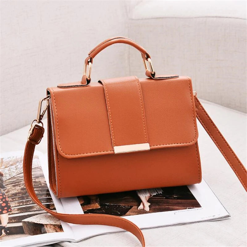 Retro Women Handbag Ladies Crossbody Messenger Bags High Quality PU Leather Female Flap Shoulder Bag New Arrival