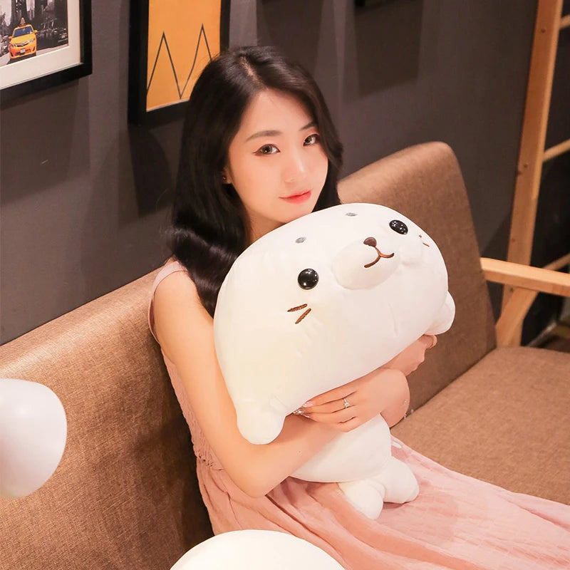 Adorable Sea Lion Plush Stuffed Animal Pillow Toy
