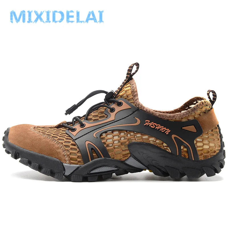 MIXIDELAI Men's Air Mesh Casual Sneakers — Breathable, Lightweight, Anti-Odor