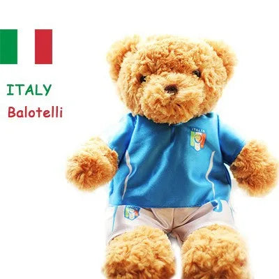 Football Star Plush Teddy Bear Doll | Kids & Fans Gift
