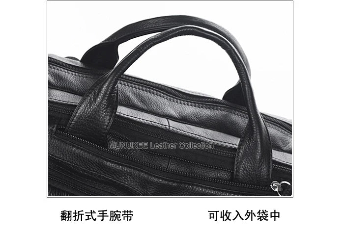 Fashion Multi-Function Full Grain Genuine Leather Travel Bag Men's Leather Luggage Travel Bag Duffle Bag Large Tote Weekend Bag