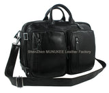 Fashion Multi-Function Full Grain Genuine Leather Travel Bag Men's Leather Luggage Travel Bag Duffle Bag Large Tote Weekend Bag