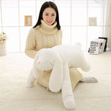 Lovely Giant Animal 90cm 120cm Soft Cartoon Big Ear Bunny Plush Toy Rabbit Stuffed Pillow Girl Gift