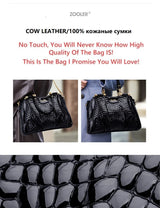 Hot Cow Skin Bag！ZOOLER Handmade Full Real Cow Leather Handbags Soft Skin Genuine Leather Bag Costly Women Fashion Bags #QS220