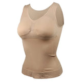 Women’s 2-in-1 Tummy Control Shapewear Tank Top with Padded Bra