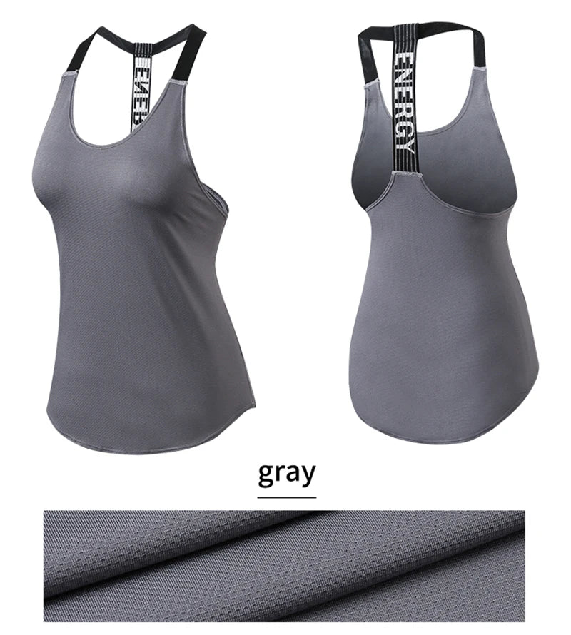 Open-Back Activewear Workout Tank