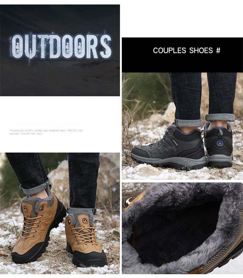 All-Terrain Waterproof Leather Winter Boots